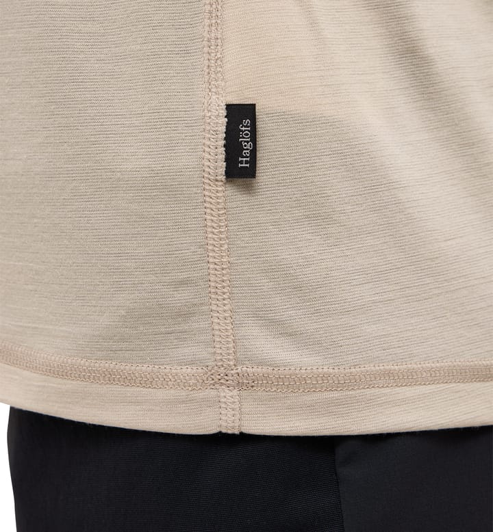Haglöfs Women's Kaise Wool Tee Chalk Beige Haglöfs
