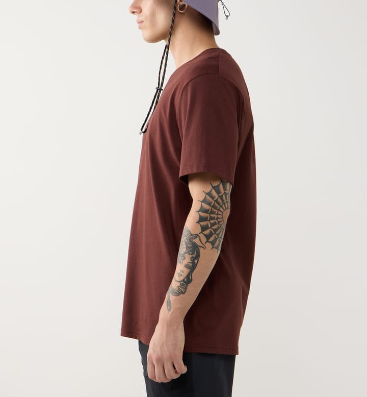 Haglöfs Men's Outsiders Tee Maroon Trail Haglöfs