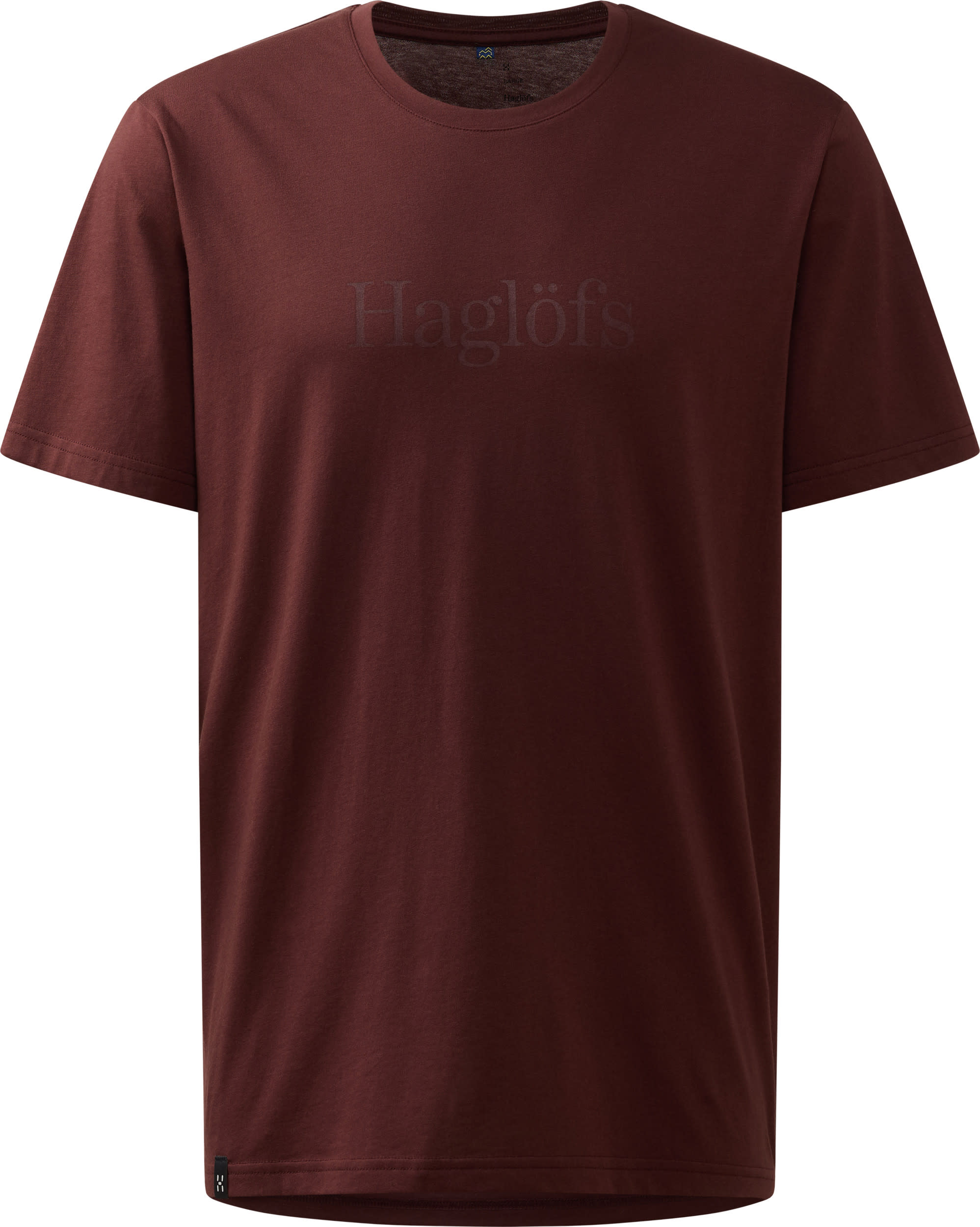 Haglöfs Men's Outsiders Tee Maroon Trail Lyhythihaiset paidat XXL