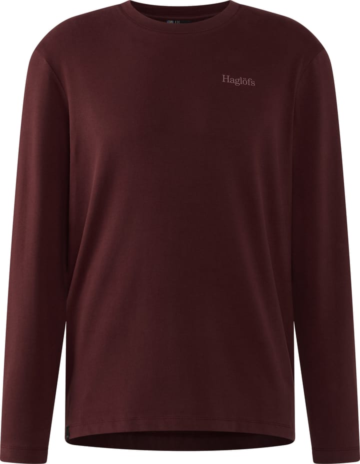 Haglöfs Men's Haglöfs Ls Tee Maroon Trail Haglöfs