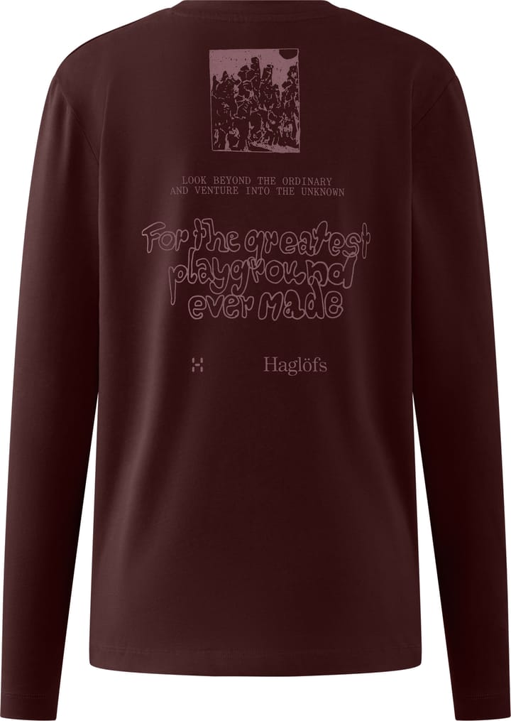 Haglöfs Women's Haglöfs Long Sleev Tee  Maroon Trail Haglöfs