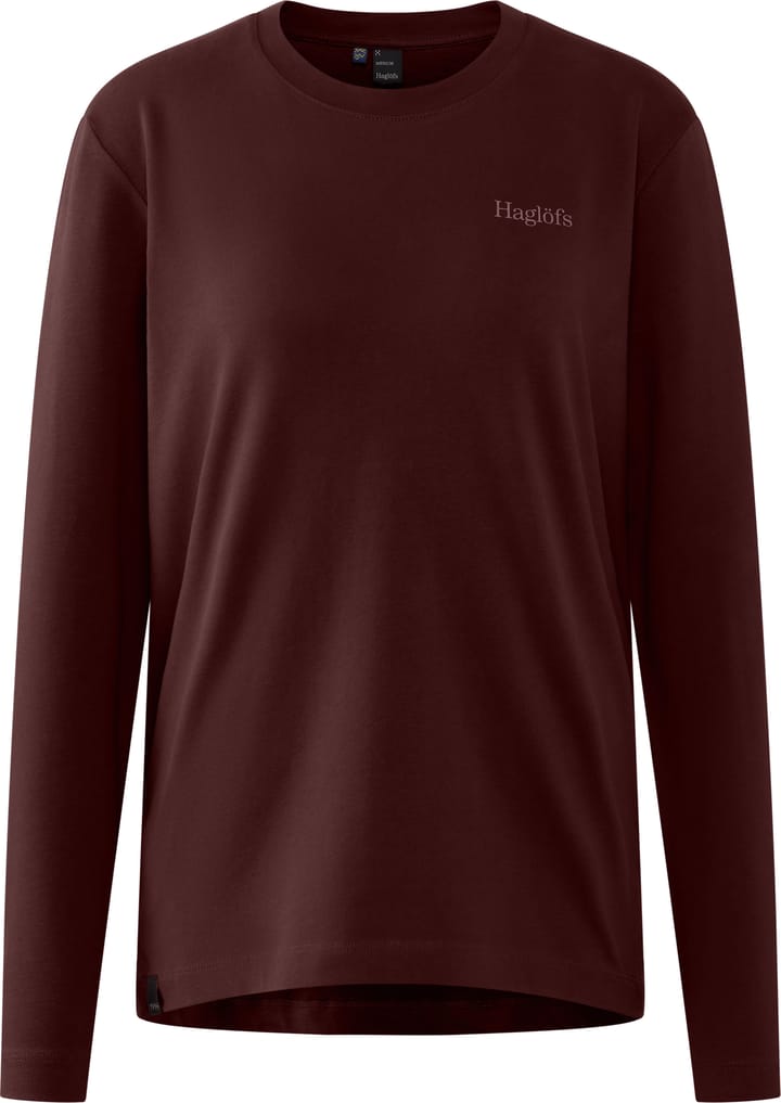 Haglöfs Women's Haglöfs Long Sleev Tee  Maroon Trail Haglöfs