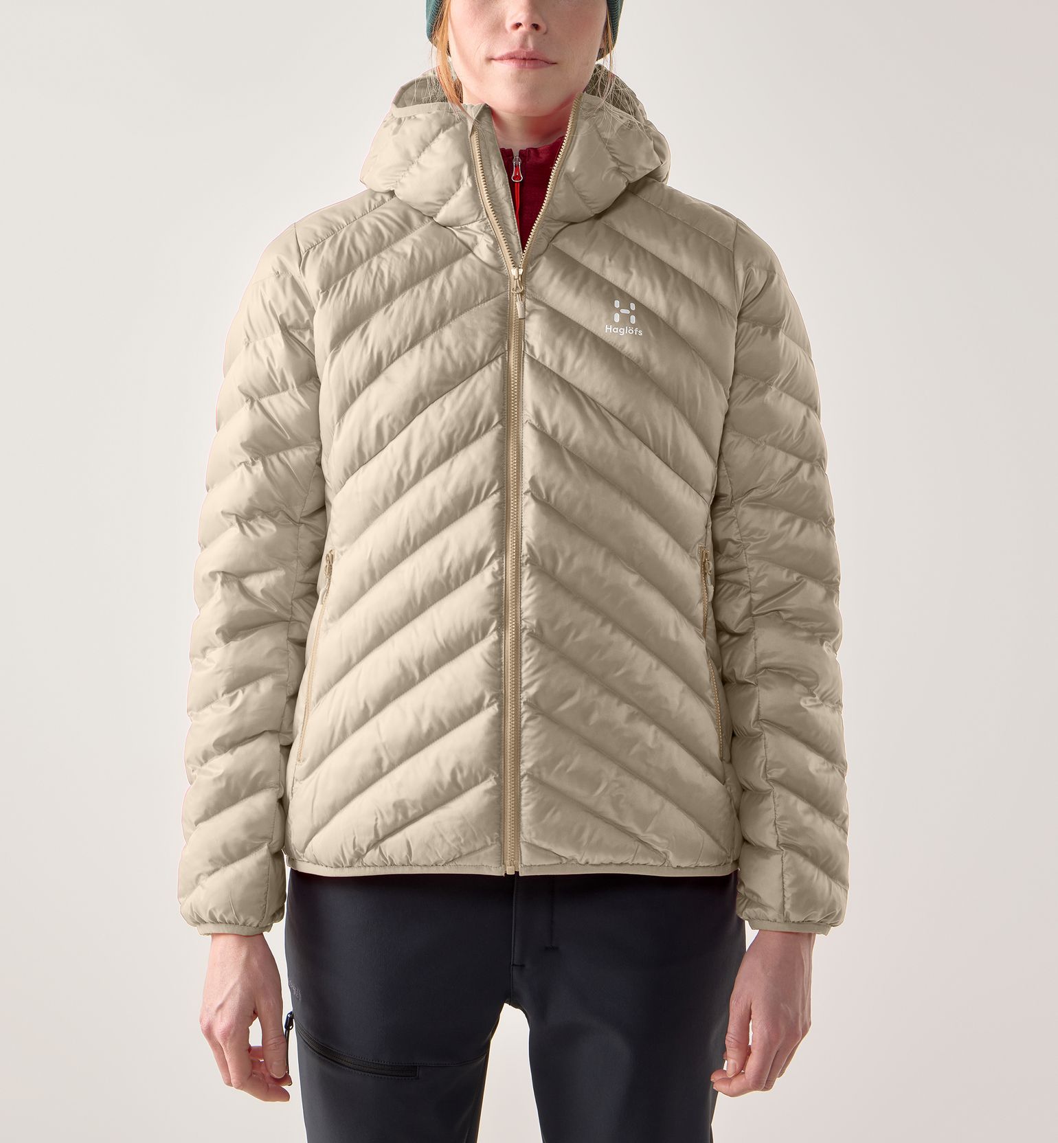 Haglöfs Women's Särna Mimic Hood Chalk Beige