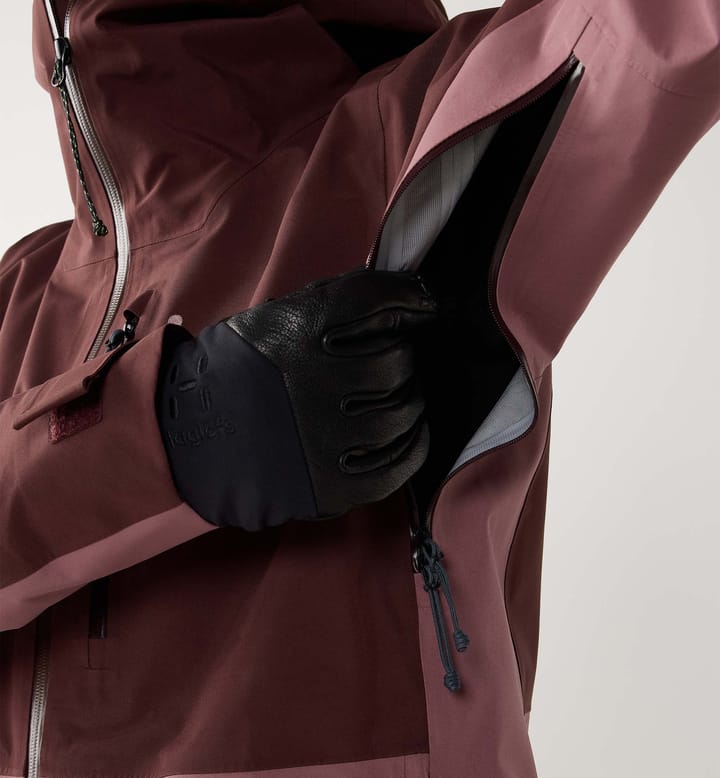 Haglöfs Women's Alper Proof Jacket Maroon Trail / Misty Mauve Haglöfs