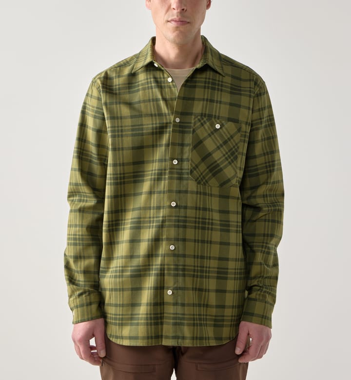 Haglöfs Men's Virke Flannel Shirt Seaweed Green/olive Green Haglöfs Haglöfs Men's Virke Flannel Shirt Seaweed Green/olive Green Haglöfs