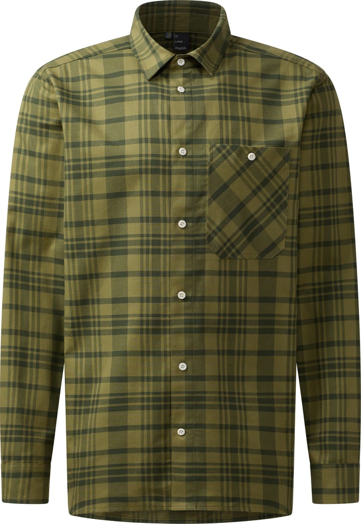 Haglöfs Men's Virke Flannel Shirt Seaweed Green/olive Green Haglöfs Haglöfs Men's Virke Flannel Shirt Seaweed Green/olive Green Haglöfs