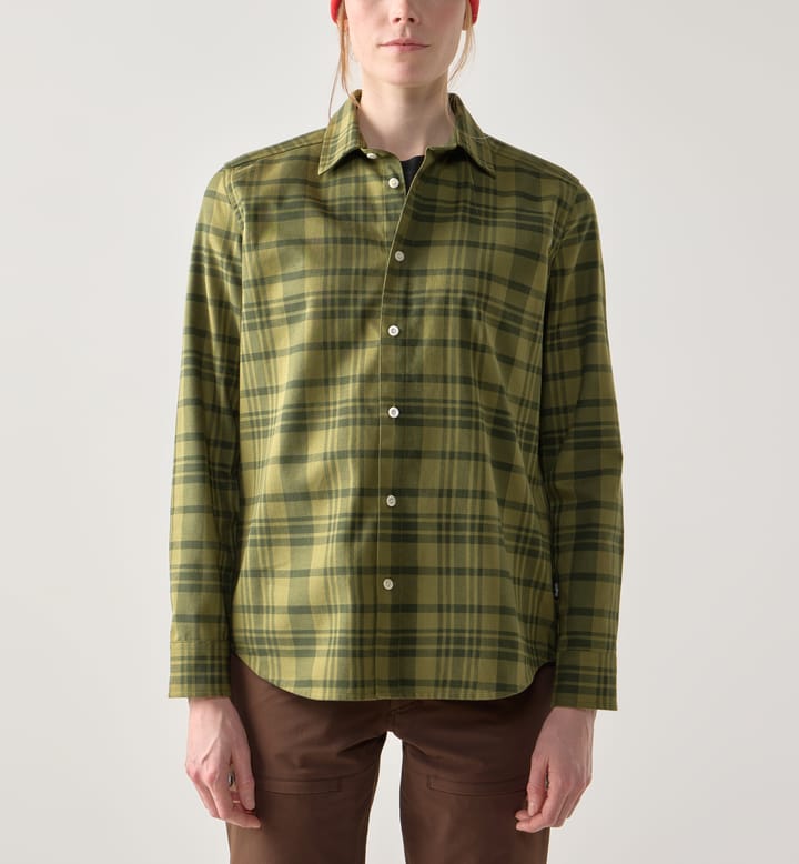 Haglöfs Women’s Virke Flannel Shirt Seaweed Green/olive Green Haglöfs