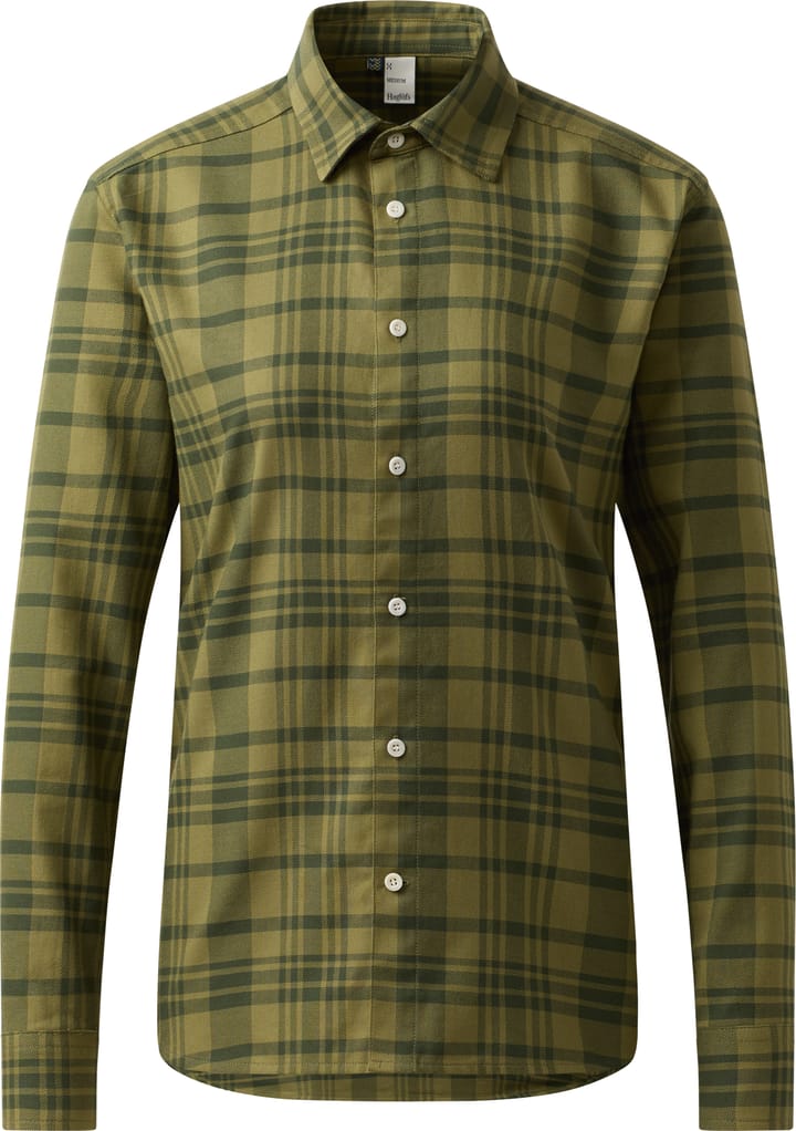Haglöfs Women’s Virke Flannel Shirt Seaweed Green/olive Green Haglöfs