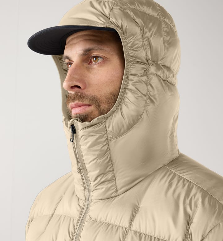 Haglöfs Men's Hede Down Hood Chalk Beige Haglöfs