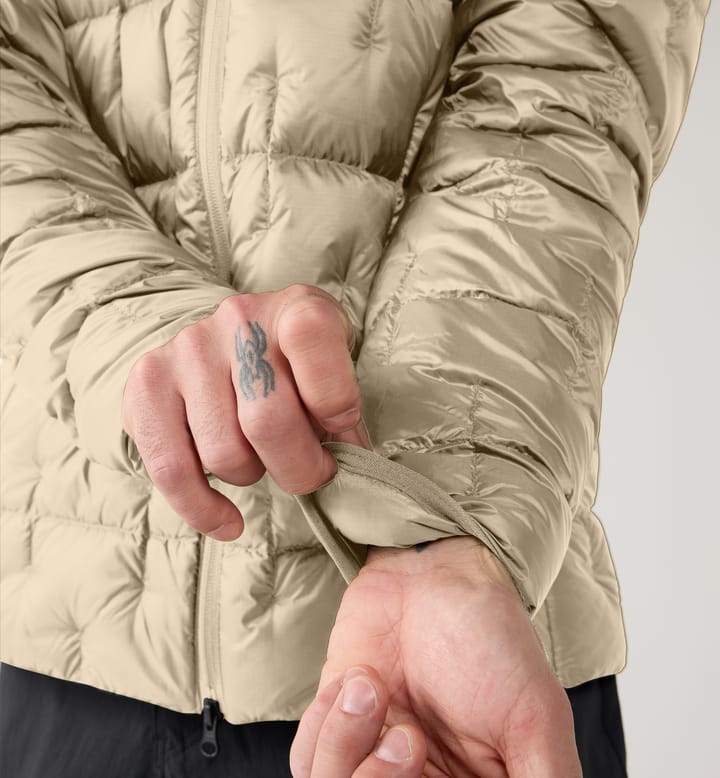 Haglöfs Men's Hede Down Hood Chalk Beige Haglöfs