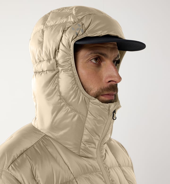 Haglöfs Men's Hede Down Hood Chalk Beige Haglöfs