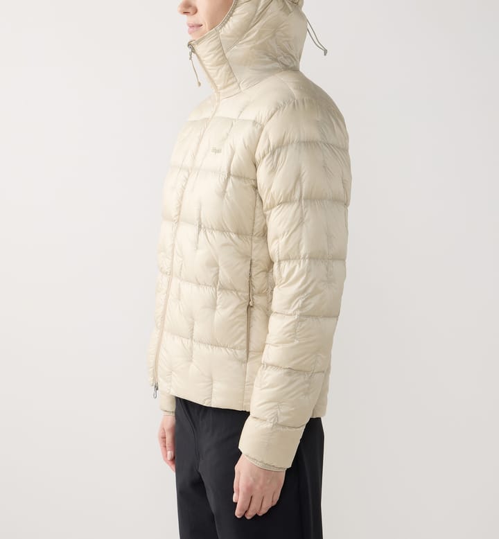 Haglöfs Women's Hede Down Hood Chalk Beige Haglöfs