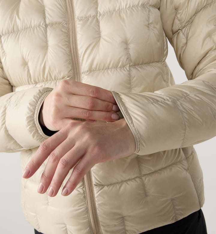 Haglöfs Women's Hede Down Hood Chalk Beige Haglöfs