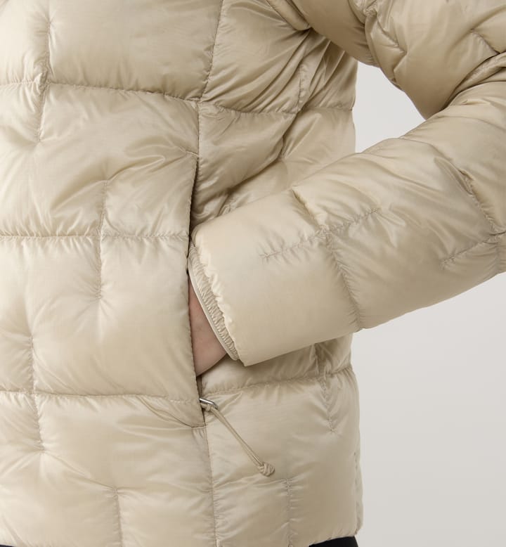 Haglöfs Women's Hede Down Hood Chalk Beige Haglöfs