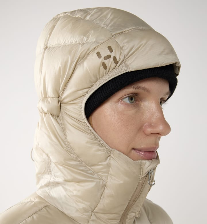 Haglöfs Women's Hede Down Hood Chalk Beige Haglöfs