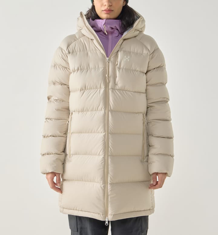 Haglöfs Women's Rosson Down Parka Chalk Beige Haglöfs