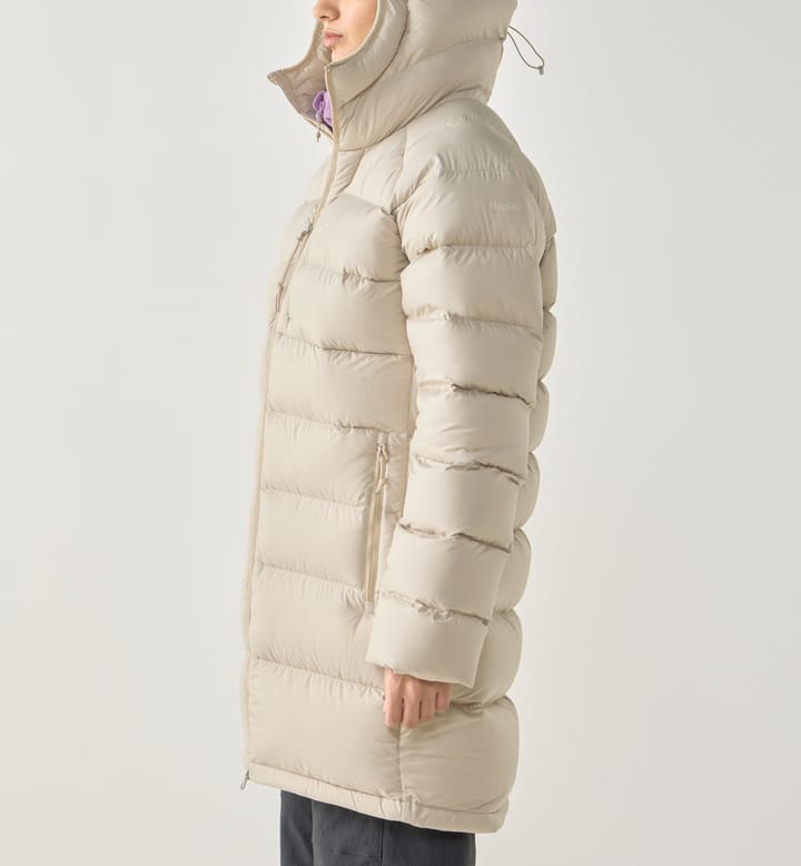 Haglöfs Women's Rosson Down Parka Chalk Beige Haglöfs