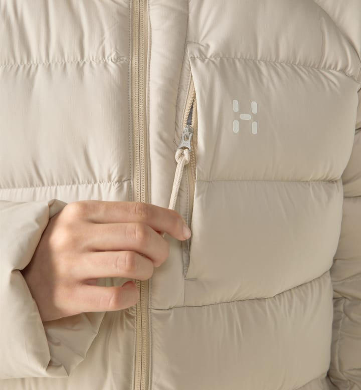 Haglöfs Women's Rosson Down Parka Chalk Beige Haglöfs