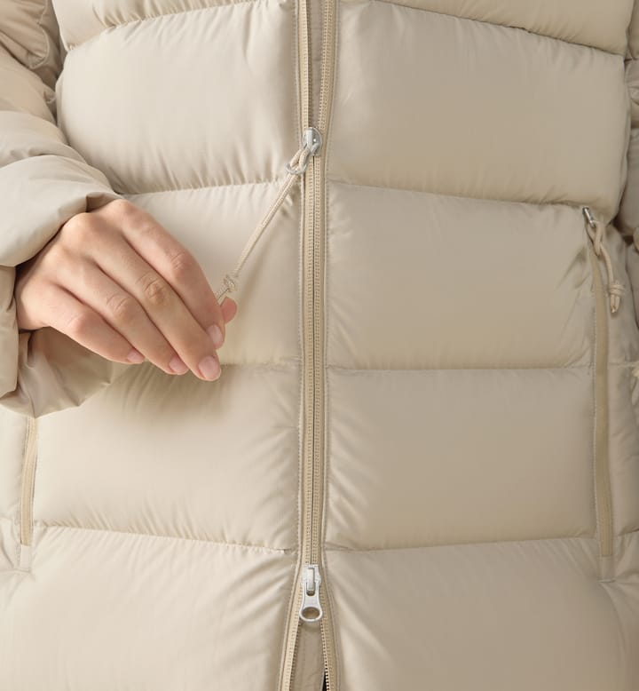 Haglöfs Women's Rosson Down Parka Chalk Beige Haglöfs