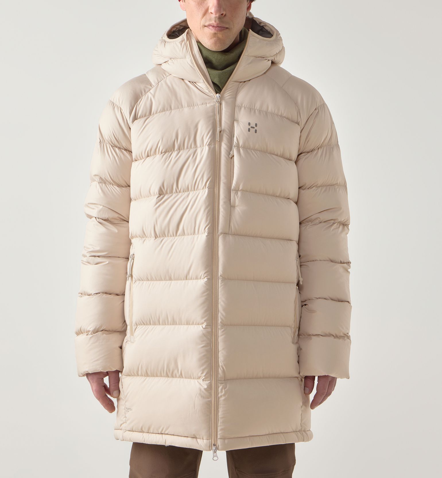 Haglöfs Rosson Down Parka Men Chalk Beige