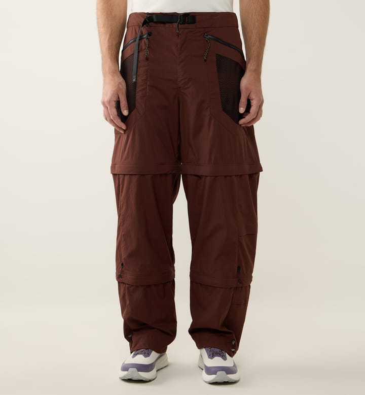 Haglöfs Men's Solis Zip Off Pant Maroon Trail Haglöfs