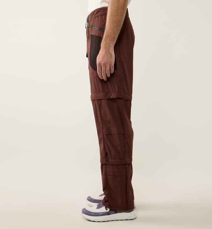 Haglöfs Men's Solis Zip Off Pant Maroon Trail Haglöfs