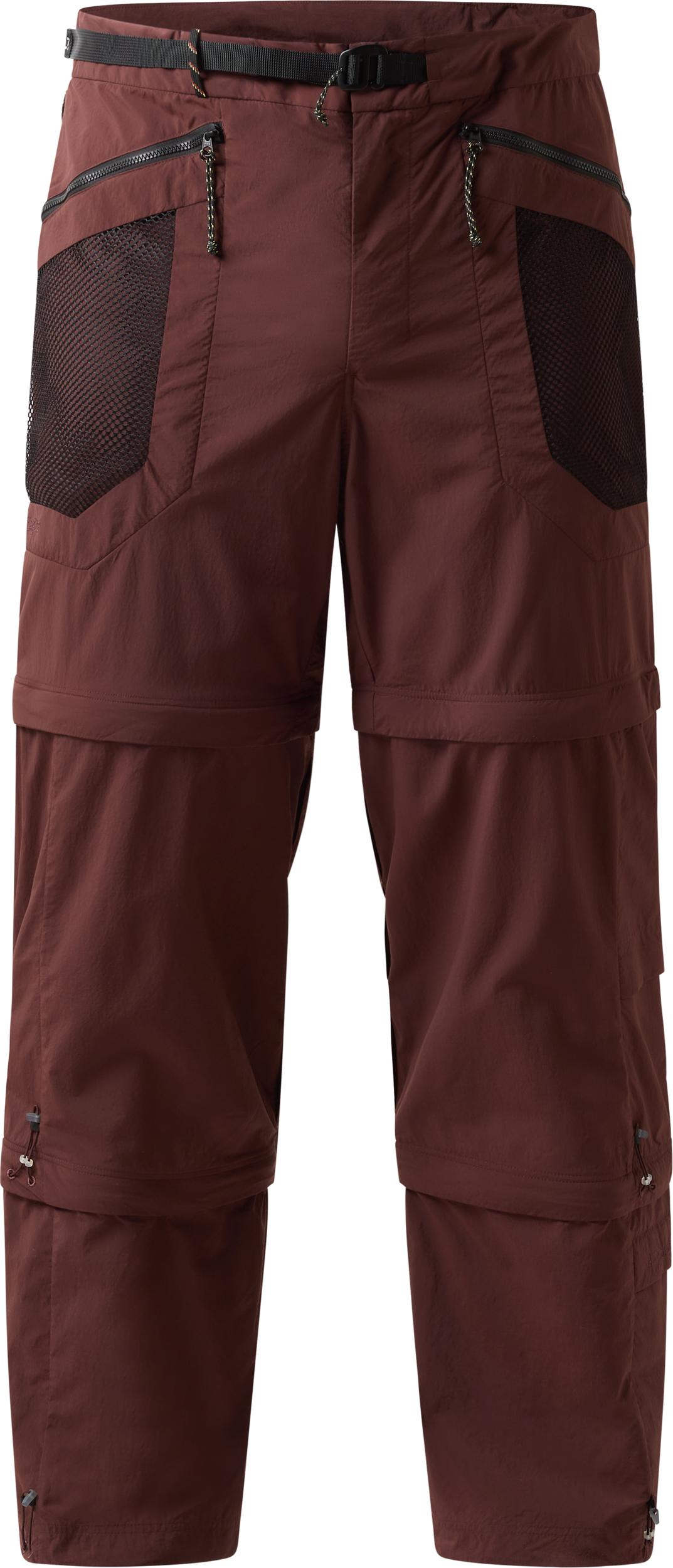 Haglöfs Men's Solis Zip Off Pant Maroon Trail