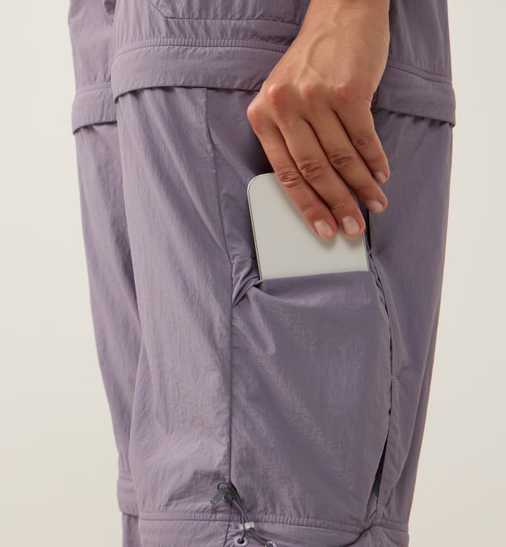 Haglöfs Women's Solis Zip Off Pant Purple Fog Haglöfs
