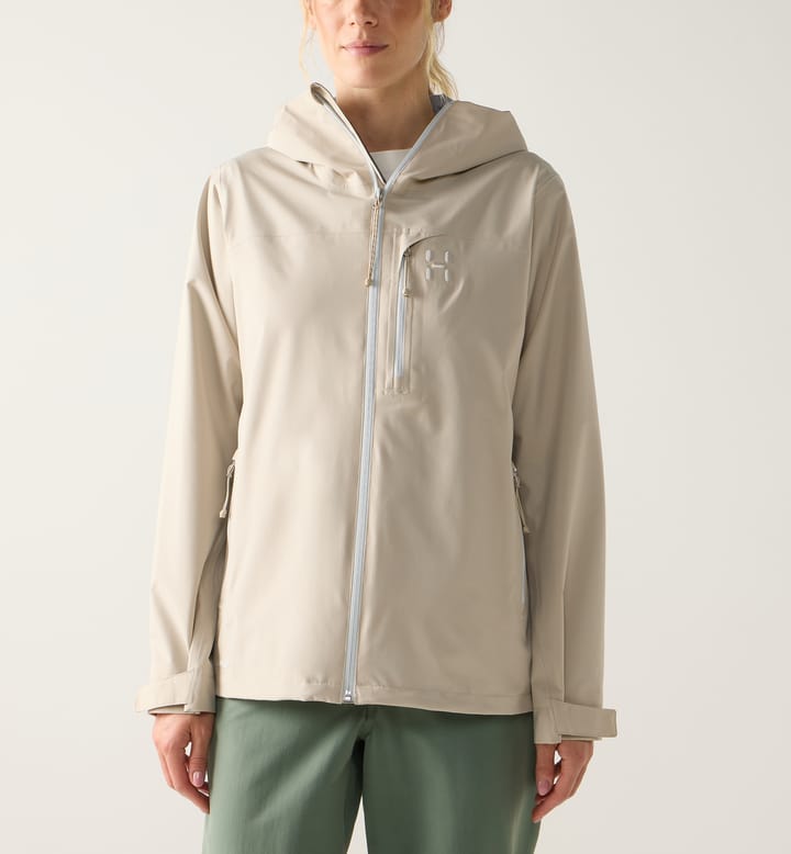 Haglöfs Women's Ozka Proof Jacket Chalk Beige Haglöfs