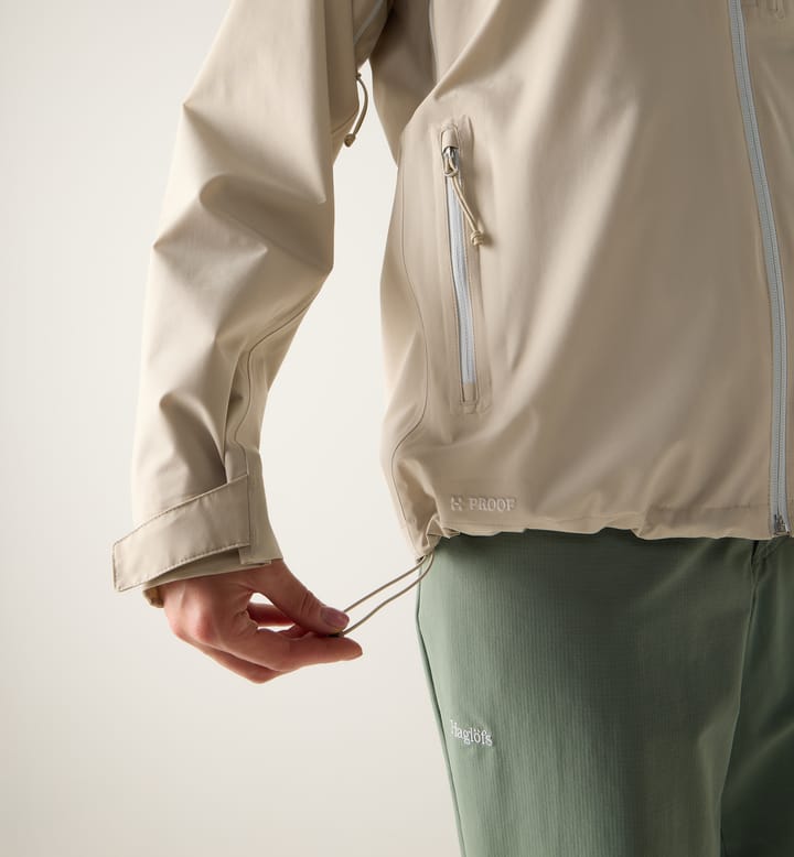 Haglöfs Women's Ozka Proof Jacket Chalk Beige Haglöfs