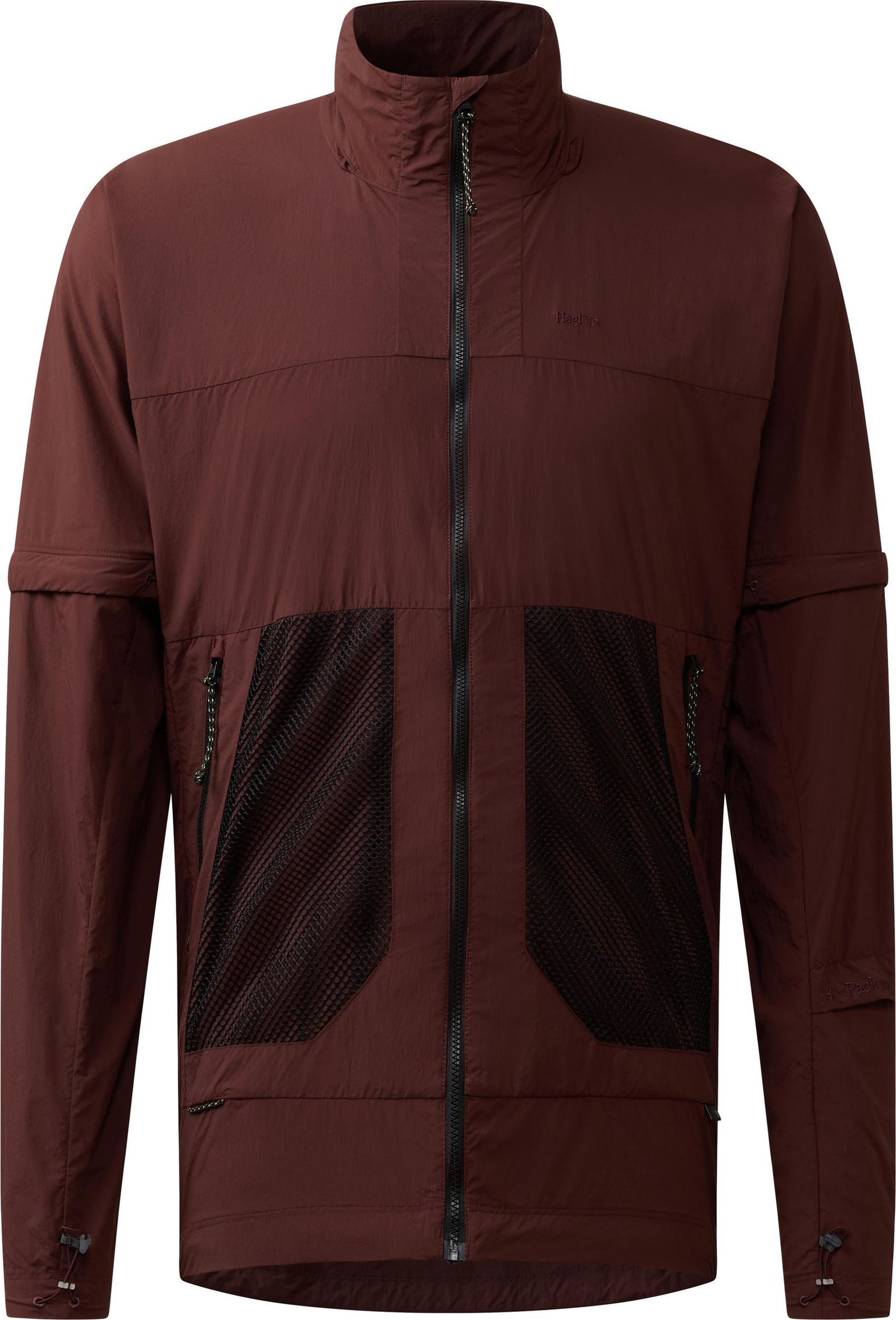 Haglöfs Men's Solis Zip Off Jacket Maroon Trail