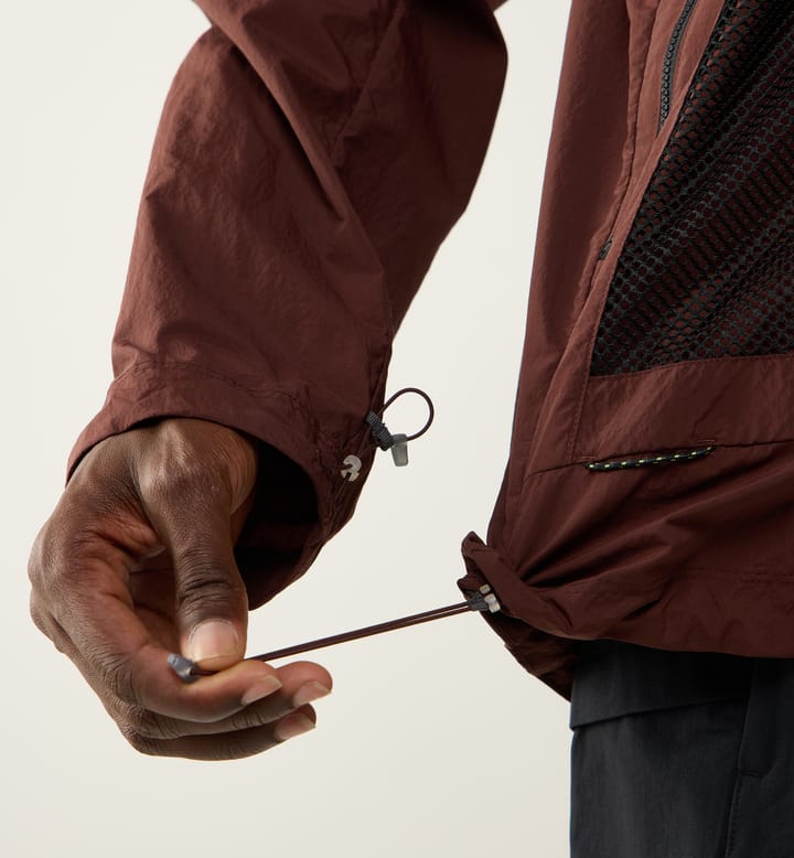 Haglöfs Men's Solis Zip Off Jacket Maroon Trail Haglöfs