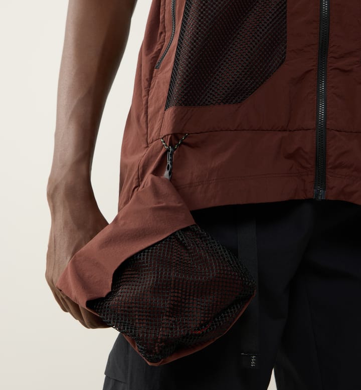 Haglöfs Men's Solis Zip Off Jacket Maroon Trail Haglöfs