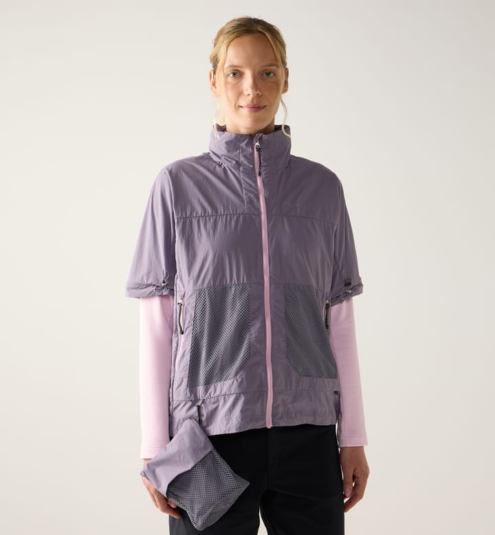 Haglöfs Women's Solis Zip Off Jacket Purple Fog Haglöfs