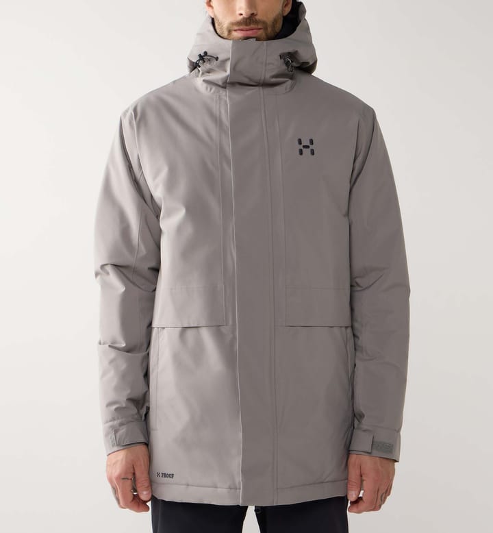 Haglöfs Salix Proof Mimic Ii Parka Men Stone Brick Haglöfs