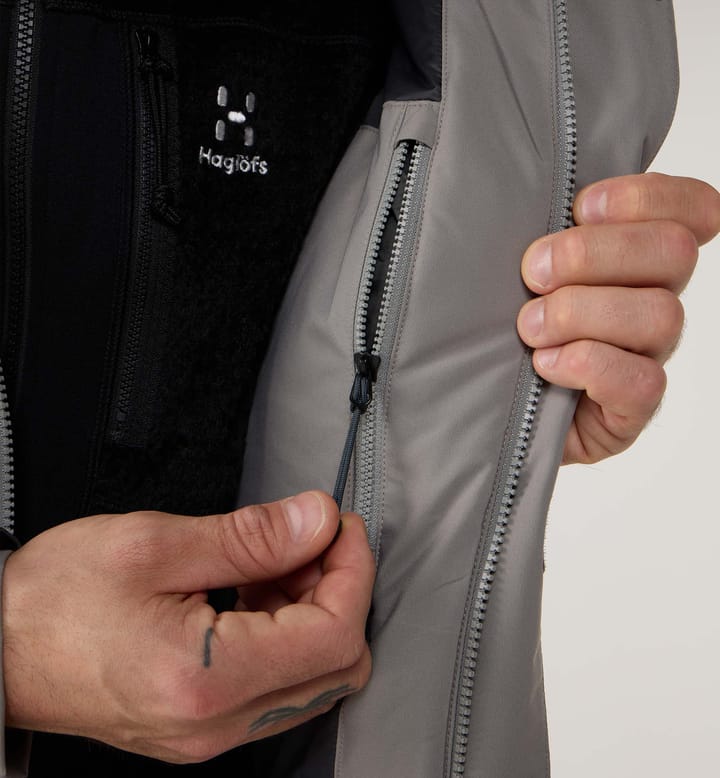 Haglöfs Salix Proof Mimic Ii Parka Men Stone Brick Haglöfs