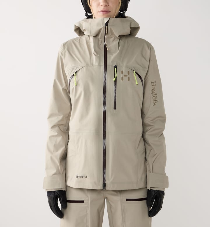 Haglöfs Women's Nallo Touring GORE-TEX Jacket Chalk Beige Haglöfs