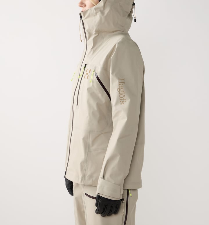 Haglöfs Women's Nallo Touring GORE-TEX Jacket Chalk Beige Haglöfs