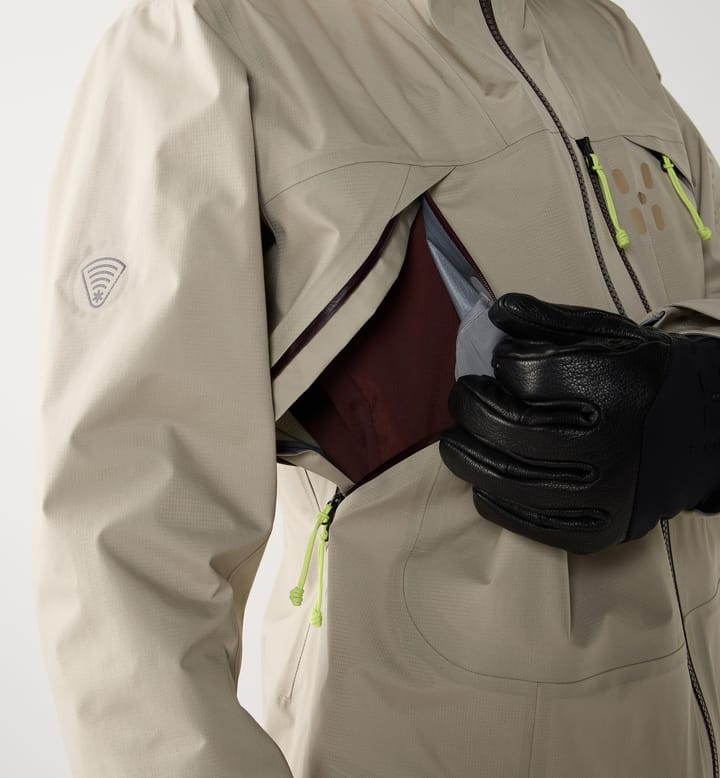 Haglöfs Women's Nallo Touring GORE-TEX Jacket Chalk Beige Haglöfs