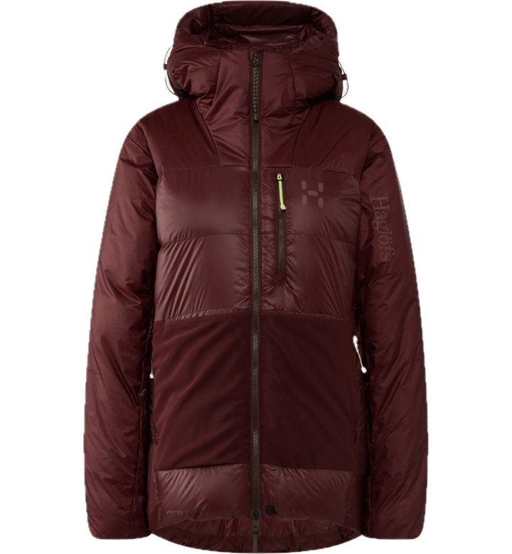Haglöfs Women's Nallo Touring Down Hood Maroon Trail Haglöfs
