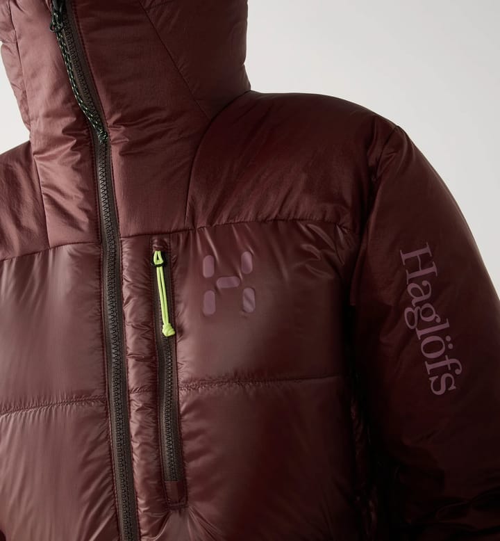 Haglöfs Women's Nallo Touring Down Hood Maroon Trail Haglöfs