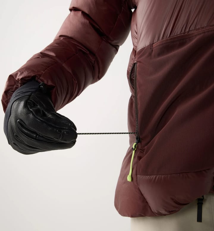 Haglöfs Women's Nallo Touring Down Hood Maroon Trail Haglöfs