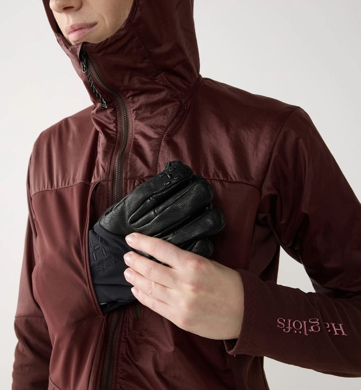 Haglöfs Women's Nallo Touring Hybrid Mid Maroon Trail Haglöfs
