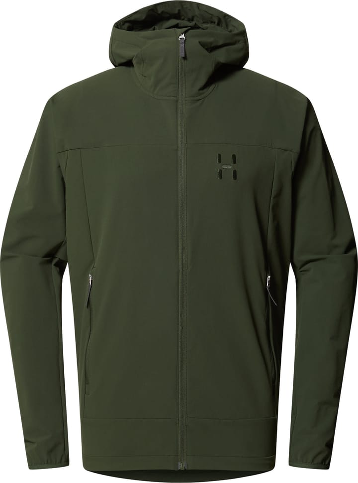 Haglöfs Men's Rosson Softshell Hood Seaweed Green Haglöfs