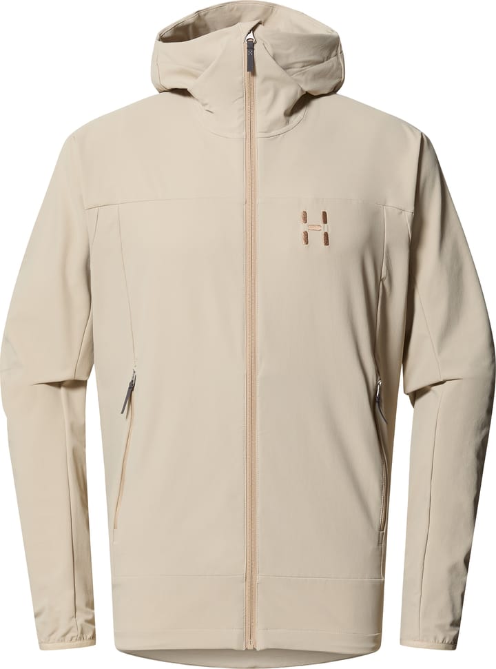 Haglöfs Men's Rosson Softshell Hood Chalk Beige Haglöfs