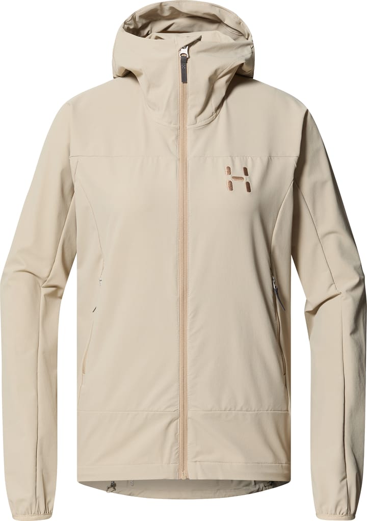 Haglöfs Women's Rosson Softshell Hood Chalk Beige Haglöfs
