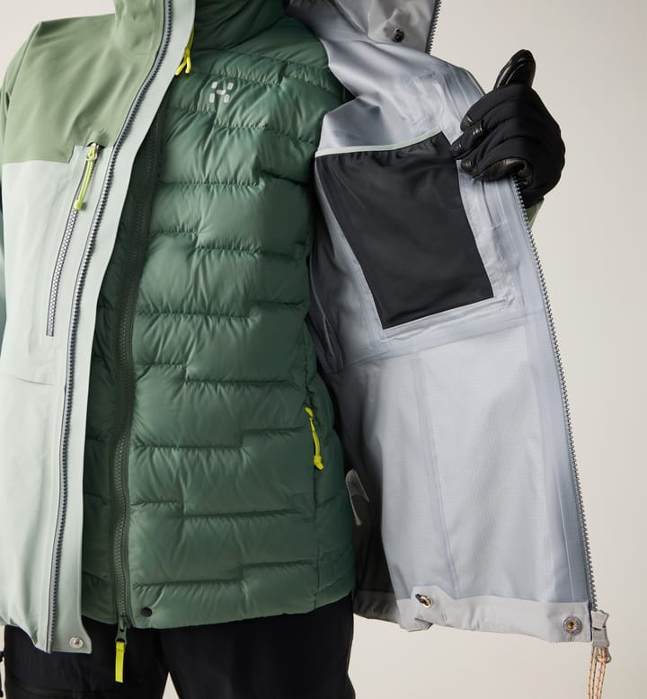 Haglöfs Women's Spitz GORE-TEX Pro II Jacket Dew Green/chlorophyll Green Haglöfs