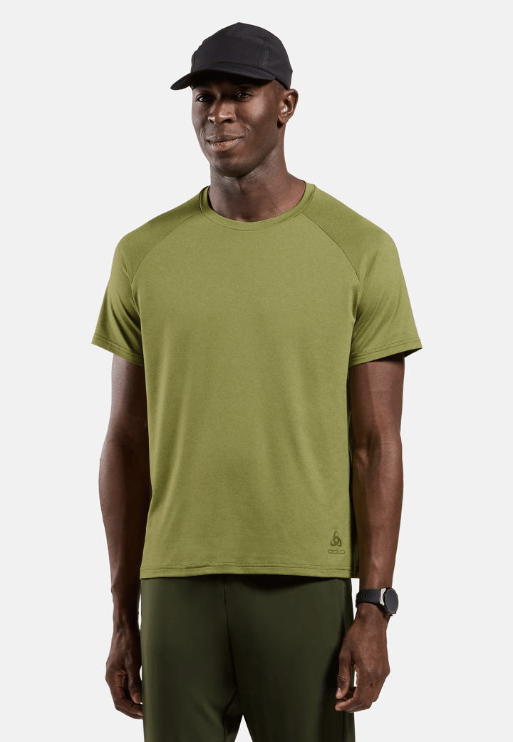 Odlo Men's T-Shirt Crew Neck S/S Essential 365 Guacamole Melange Odlo