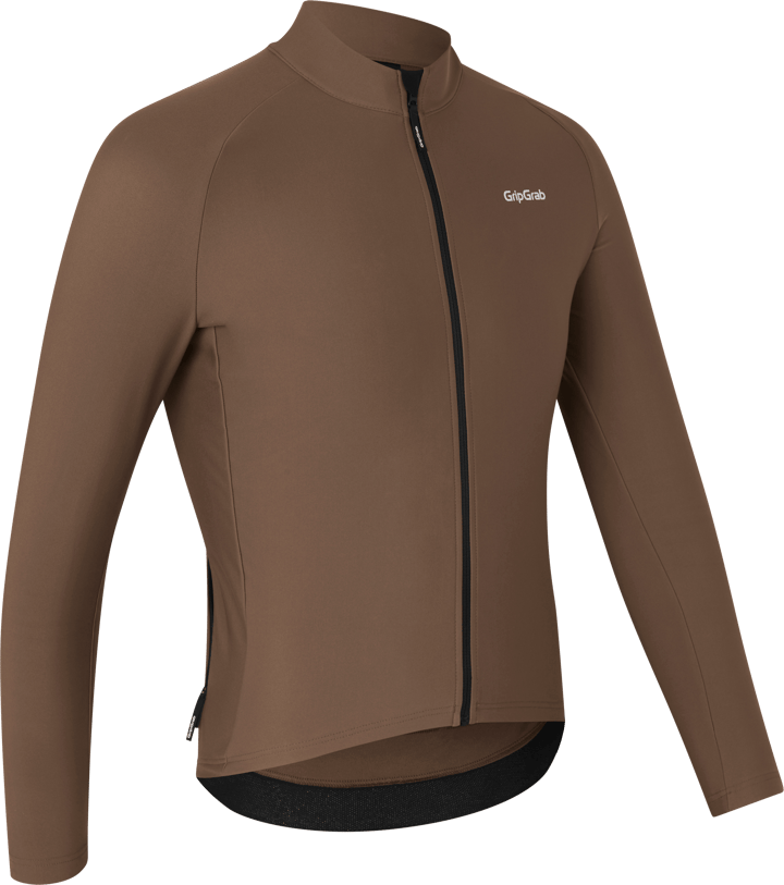 Gripgrab Men's PACR Thermal Long Sleeve Jersey Brown Gripgrab