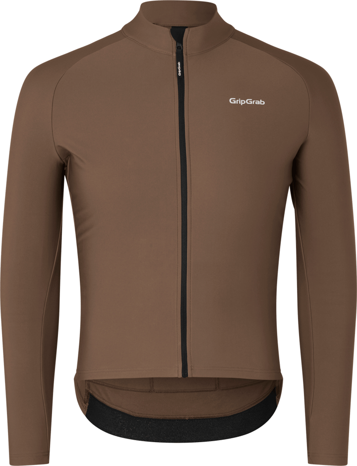 Gripgrab Men's PACR Thermal Long Sleeve Jersey Brown Gripgrab